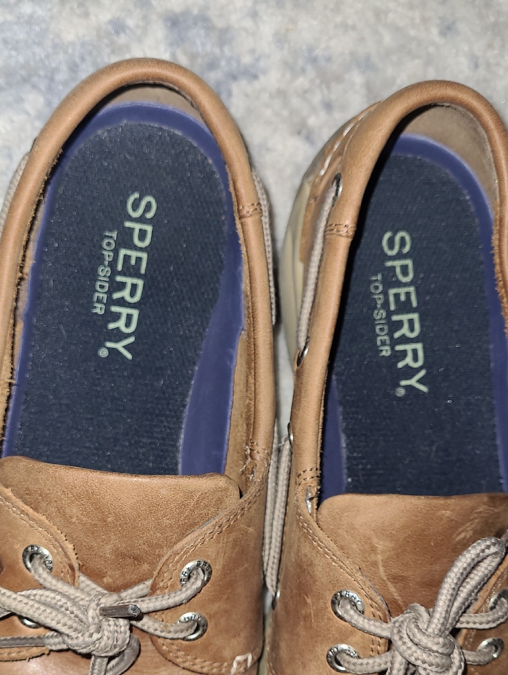 NWOT Sperry Men's Brown Leather Boat Shoes - Classic Deck Style - Picture 2 of 11